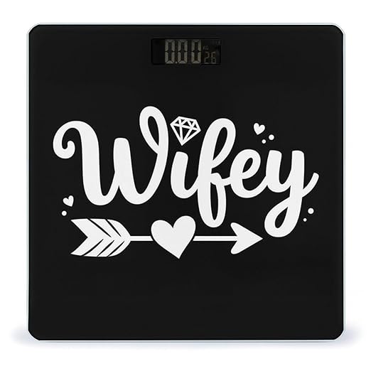 Energy Saving Scale Bathroom Weighing Scale Smart Scale for Body Weight Digital Love Heart Diamond Bride Wifey Gift