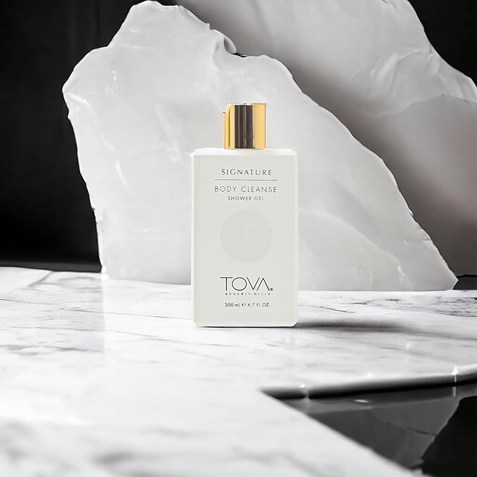 Tova Signature Shower Gel – Moisturizing Fresh &amp Floral Cleanser for Women – Cornflower and Sea Fennel – USA-Made and Cruelty-Free – 6.7 fl oz