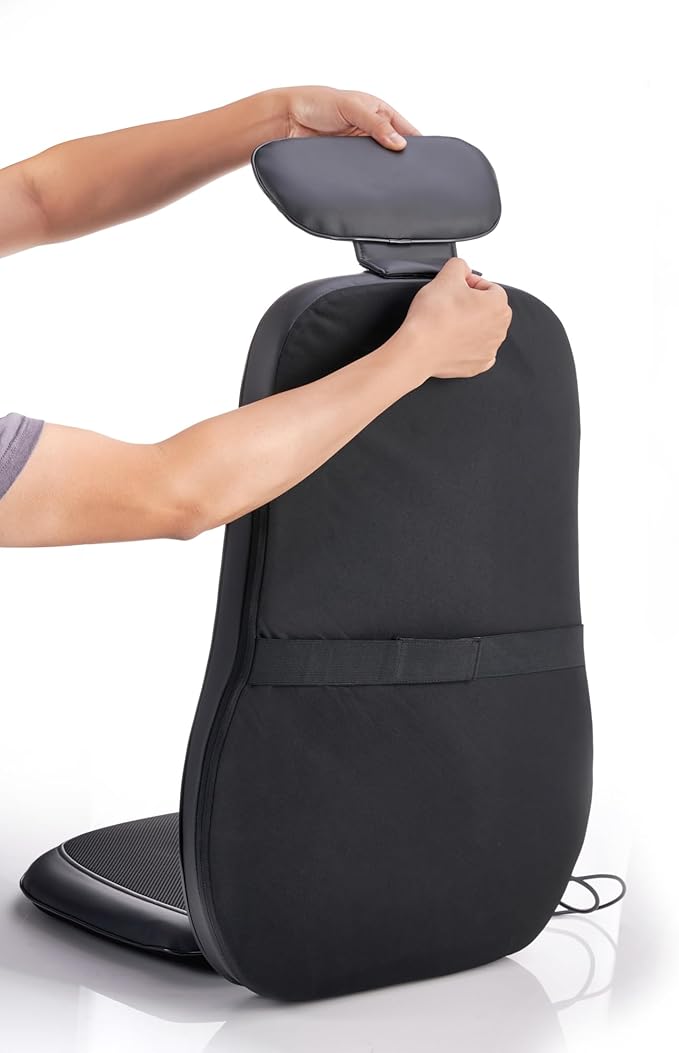 Back Massager with Heat Shiatsu Massage Chair Pad for Back Pain Rolling Kneading Massage Seat Cushion Gifts for Women/Men Stress Relax at Car Home Office