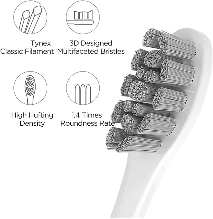 Toothbrush Brush Heads Compatible for X Pro Z1 X10 E1 Air 2 All Series Accessories(P1C13 2PCS)