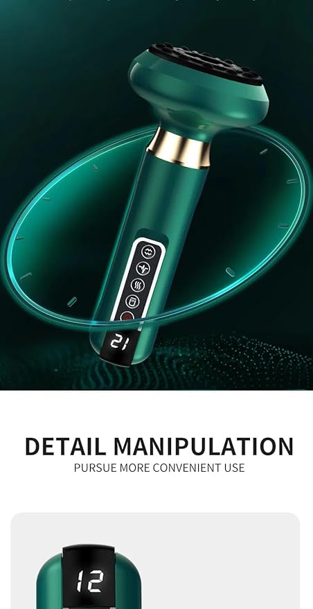 Anti-Cellulite Massager for Body Body Sculpting Scrubber Cellulite Remover - Enhance Circulation Break Down Fat Deposits Exfoliate Skin Use with Creams and Oils - Mini Power Black