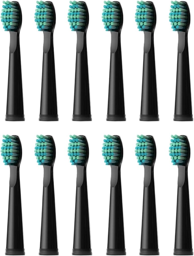 Compatible for Fairywill 4/8/12/16PCS Electric Toothbrushes Replacement Heads Toothbrush Sets for FW-507 FW-508(FW02(3pack-12pcs))