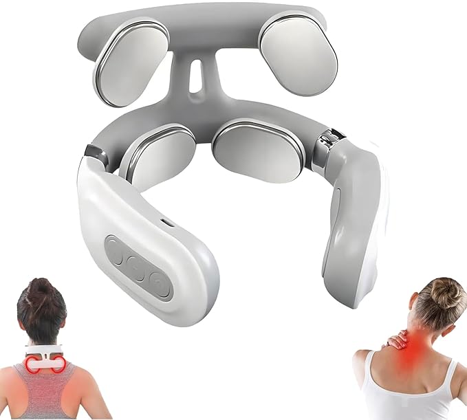 Vitality Magic Pro 2.0 Neck Massager 4-Head Magic Pro 2.0 Neck Massagewith 6 Vibration Modes &amp 15 Intensity LevelsPromote Muscle Relaxation for Women Men Gifts（1）