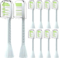 10Pack Toothbrush Replacement HeadsCompatible with HY1200/06 BD1003/AZ(Gray)