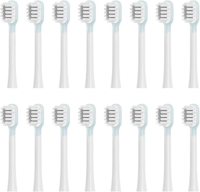 Replacement Toothbrush Heads Compatible for LFTB01-P ABS LFTB01-A LFTB01-S Full Range Electric Bristles Nozzles(16pcs Care(Soft))
