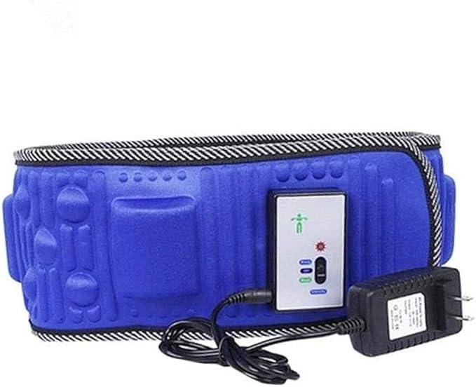 Automatic Abdominal Massager Body Vibrating Slimming Belt Belly Muscle Waist Trainer Massager with 2 Gear Speed Adjustable for Abdominal Back Neck and Legs Pain Relief