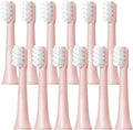 6/12Pcs Replacement Brush Heads for XIAOMI MIJIA T100 Mes603 Electric Toothbrush Vacuum Dupont Soft Bristle Suitable Nozzles(T100-PK-12PCS)