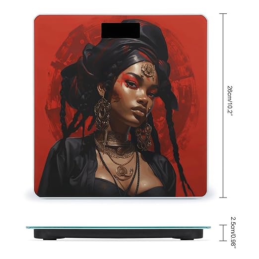 Anime Style Characters Scale for Body Weight Precision Bathroom Weighing Scales with Back Lit LCD Display Sturdy Tempered Glass Body Weight Scales Digital Bathroom Scale 400lb