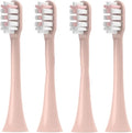 4 Pcs Replacement Brush Heads Compatible for V1/X1/X3/X5/X3U/X3PRO/v1/v2 Electric Toothbrush Soft Bristle Nozzles(4 Pcs Pink)