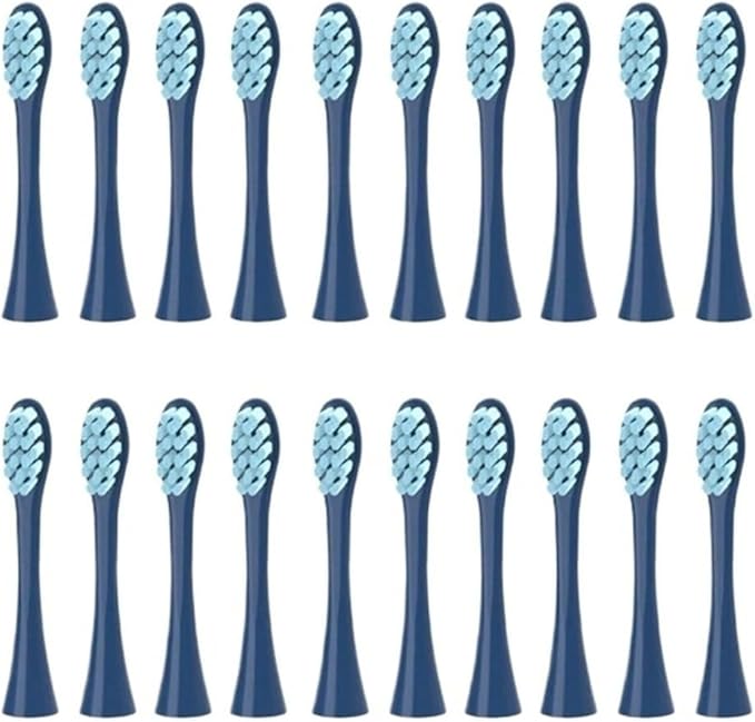 10/20X Replacement Brush HeadsCompatible for OcleanX/X PRO/ Z1/ F1/ One/Air 2 /SE Sonic Electric Toothbrush Soft Dupont Bristle Nozzles(20pcs Blue)