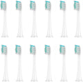 Replacement Brush Heads Compatible for HX3/HX6/HX9 Series Electric Toothbrush HX6064(12Pcs White)