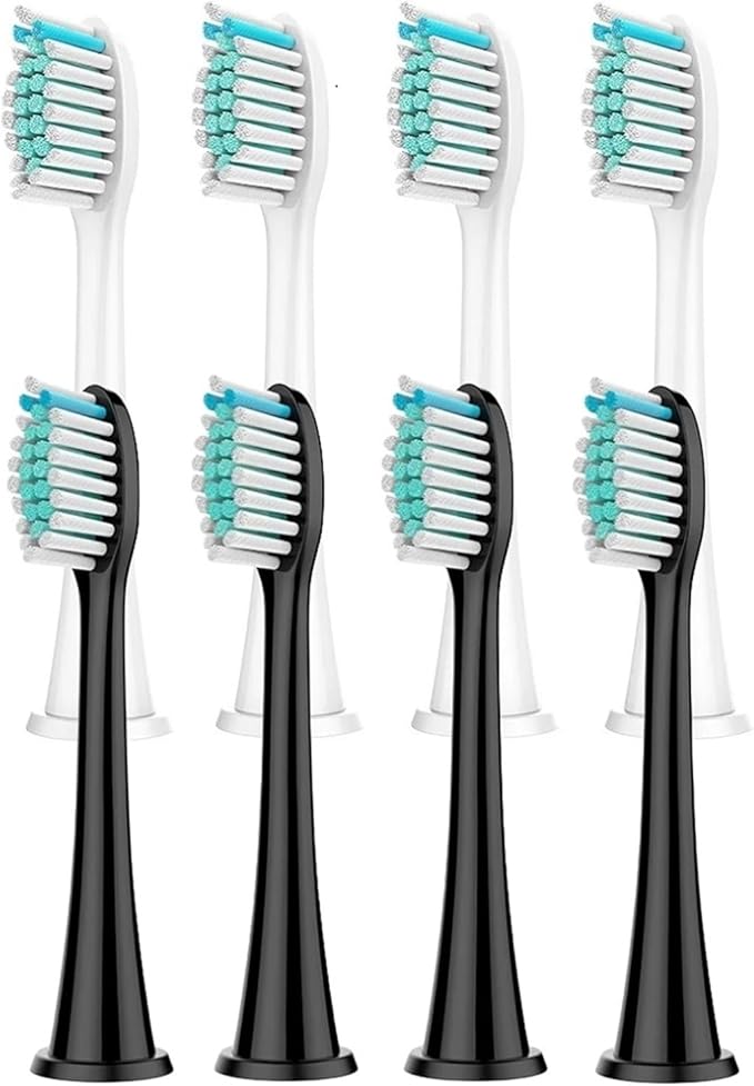 16 Pcs Toothbrush Replacement Heads Compatible for HX3/HX6/HX9 Series Soft-Bristle Tooth Brush Head(16pcs White)