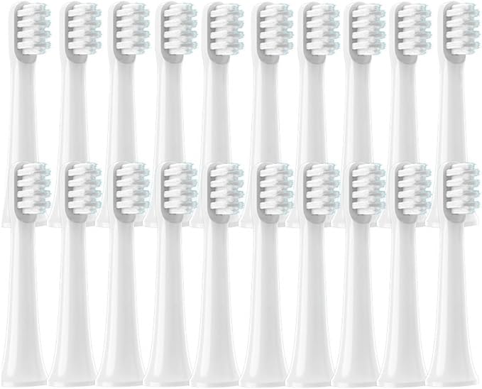 20/50/100PCS PCSCompatible for XIAOMI MIJIA T100 Brush Heads Replacement Soft Electric Toothbrush Nozzles(50White)