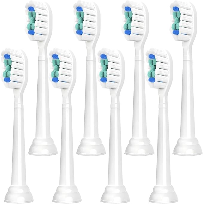 8pcs Replacement Toothbrush Heads Compatible for Philips Sonicare Electric Professional Brush Refill 4100 5100