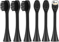 6 Pcs Replacement Toothbrush Heads for Curaprox Hydrosonic Electric Toothbrush Adults Black