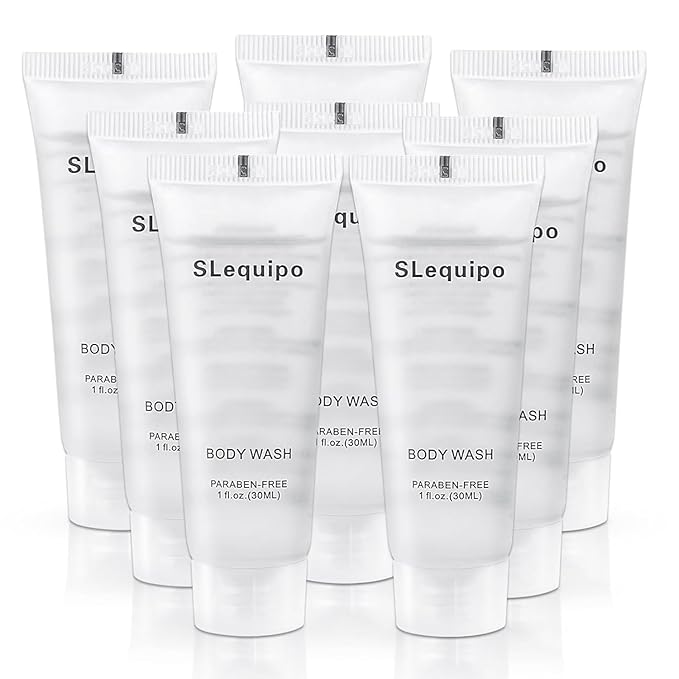 Travel Size Body Wash (1 fl oz 200 Pack) Refreshing Hotel Body Wash Mini and Small Size Body Wash Guest Hotel Toiletries in Bulk