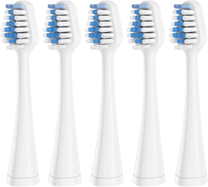Toothbrush HeadsCompatible for Waterpik Electric Toothbrush Heads Replacement Oral Hygiene Clean Soft Bristle Nozzles 5-20pcs(5pcs White)