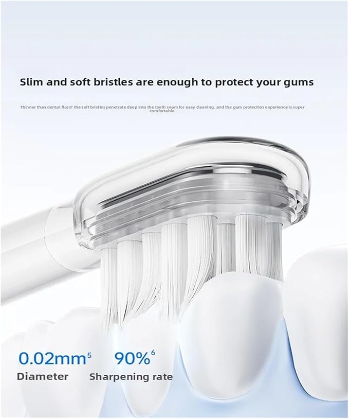 Compatible for Laifen Electric Toothbrush Brush Head LFTBO1-S LFTB01-P ABS LFTB01-A(Efficient Clean x3)