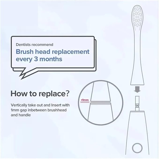 Compatible for Oclean Electric Toothbrush Brush Heads for X Pro Elite Flow Z1 X10 E1 Air 2 All(Oclean P1C13 2PCS)