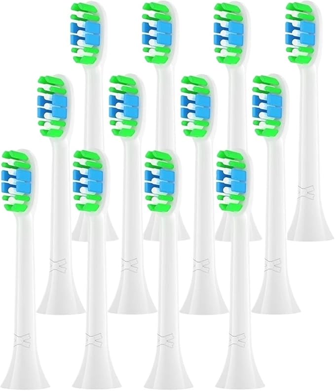 12PCS/Replacement Toothbrush Heads Compatible with Sonicare Clean Brush Head Hx6920 HX6100 HX6610