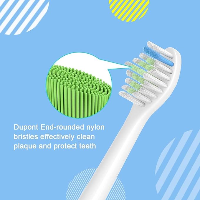 HX6064 Electric Toothbrush Heads for H-X6950/H-X6780/H-X6930/H-X3110/H-X9350 Soft Bristle Replacement Brush(12pcs)