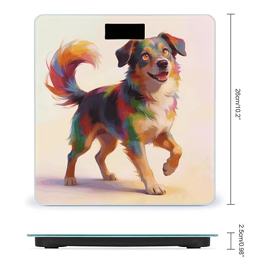 Colorful Fluffy Running Weight ScaleClear LED Display Bathroom Digital Weighing ScaleTempered Glass Digital Bathroom Scale for Body Weight Capacity Up to 400 Lbs