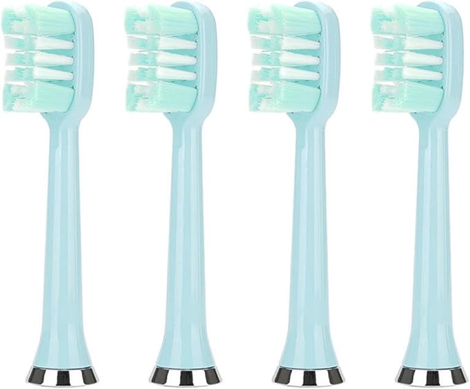M07 Electric Toothbrush Replacement HeadsCompatible for M07/M08/M07B/702/722(4pcs Blue)