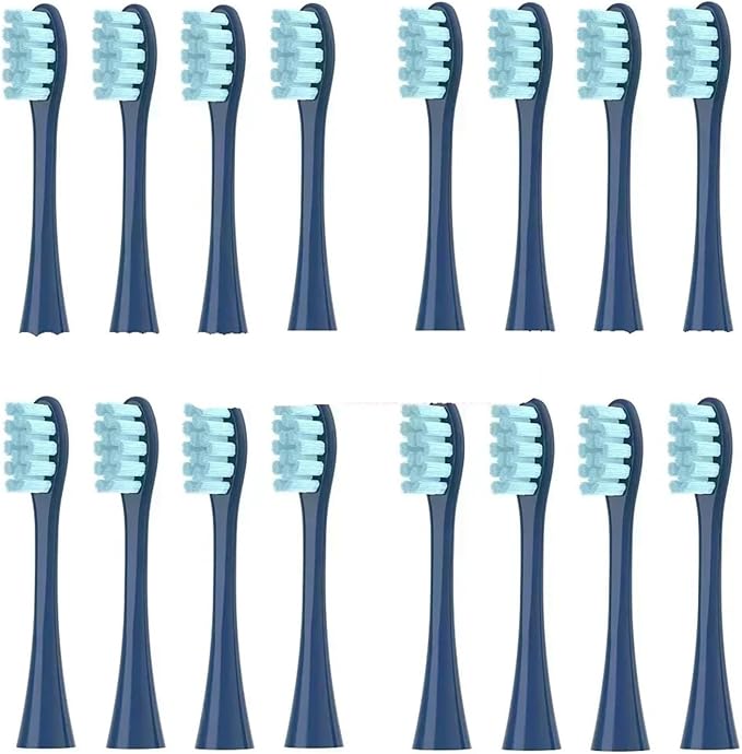 8/12/16Pcs Electric Toothbrush Replacement Brush HeadsCompatible for Oclean X/One/Air 2/ SE/X PRO/ Z1/ F1(16 Pcs Blue)