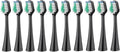 Replacement Toothbrush HeadsCompatible for AquaSonic Waterpik Sonic Electric Brush Refills(10 Black)