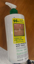 Pure Moisture Body Wash Skincare Infused with Tea Tree 4-Terpineol Cica Salicylic Acid Niacinamide Hyaluronic Acid Panthenol No Artificial Fragrance 1000 ml Made in Korea