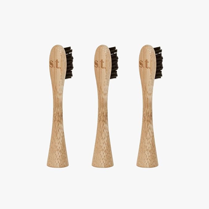 Sustainable Tomorrow Junior Bamboo Toothbrush Replacement Head for Kids – 3 Pack | Eco-Friendly Bamboo Brush Head | Soft Bristles for Children | Plastic-Free &amp Sustainable Oral Care