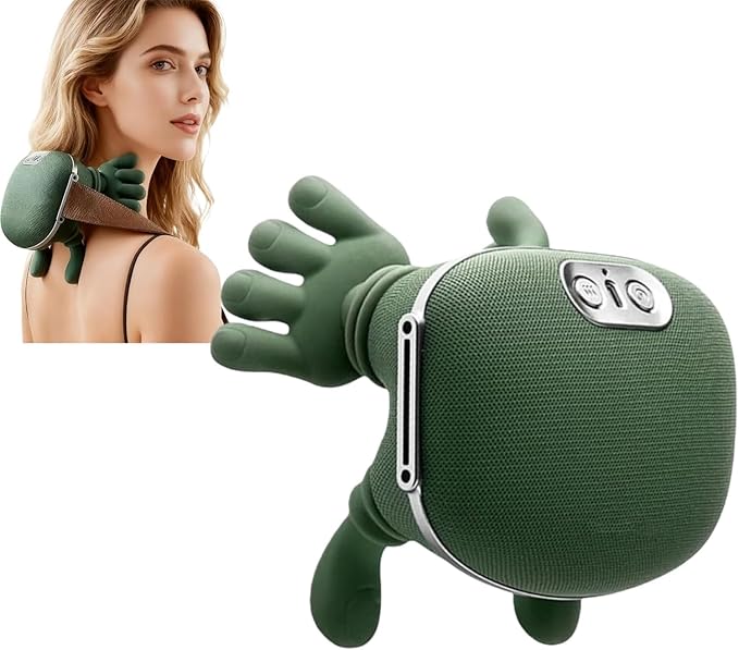 Neck Massager with Heat - Shiatsu Neck and Back Massager with Fingers Electric Hand Massagers for Muscles for Pain Relief deep Tissue for Home Office Travel