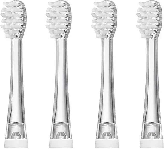 4/8/12/16 Pcs SG-831 Soft Bristle Replaceable Brush Heads Compatible for SG977/EK6/EK7/SG513 Electric Toothbrush Head(16 Pcs)