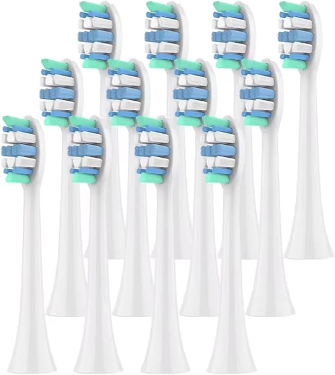 Replacement Toothbrush Heads Compatible for Philips Sonicare Electric Brush Head 1100 2100 4100 4300 5100 5300(12pcs)