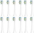 4pcs Replacement Brush HeadCompatible with PH Sonic Care Diamondclean Electric Toothbrush(12pcs White)