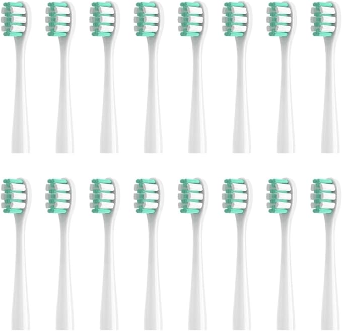 Replacement Toothbrush Head for NX7000 Electric Soft16pcs(16WHITE)