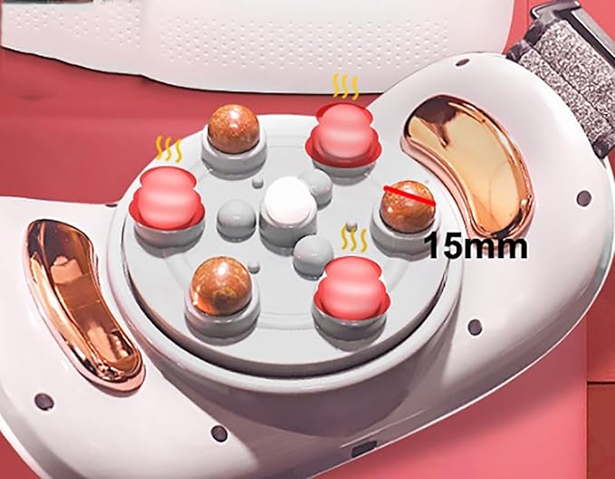 Electric BianStone Abdominal Kneader Stomach Massager 2000 MAh Long Battery Life 5 Modes 3 Levels of Intensity Relief of Abdominal Back Neck and Leg Pains for Home/Abdominal Pain