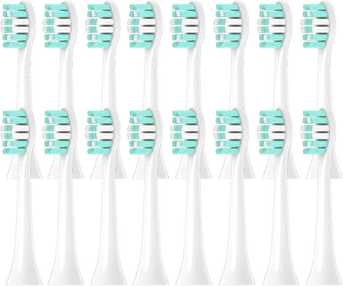 8/12/16PCS Compatible for Philips HX9352 Replacement Toothbrush Heads Electric Soft Bristle Brush(16pcs)