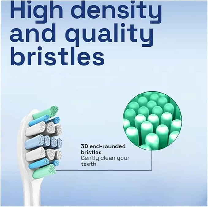 3Models Electric Toothbrush Head Compatible for with HX3/HX6/HX9 Series Models(12pcs 034-p)
