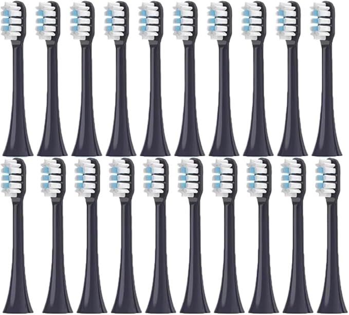20/30pcs Replacement Toothbrush Heads Compatible for T301/T302/T501/T501C(Purple-20pcs)