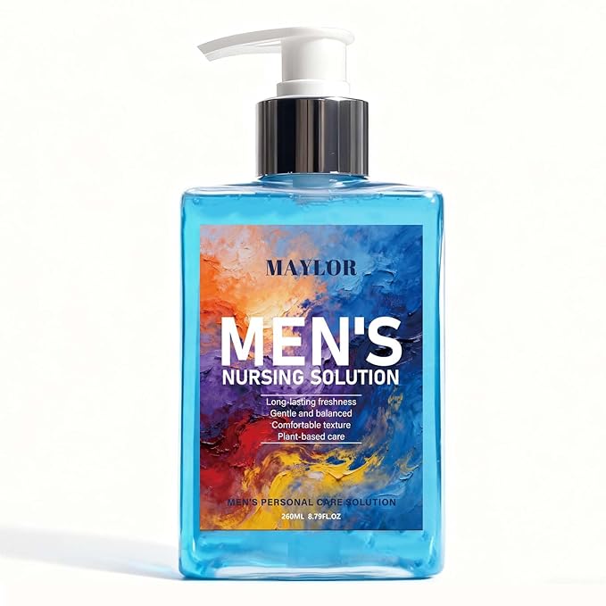MAYLOR Men’s Intimate Wash pH Balanced Plant-Based Formula for Sensitive Skin Gentle Hydrating Cleanser with Long-Lasting Freshness Daily Body Wash (1)