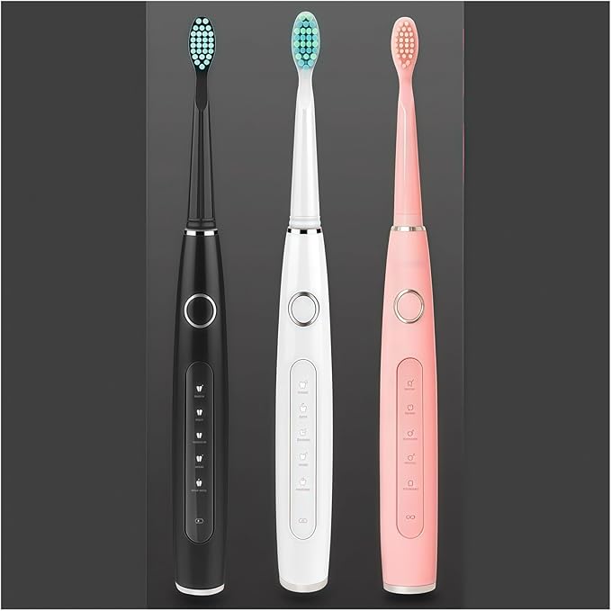 Replacement Toothbrush Heads Compatible with COSOUL Electric Toothbrush Soft Bristle Nozzles Deeply Clean(4PCS Black)