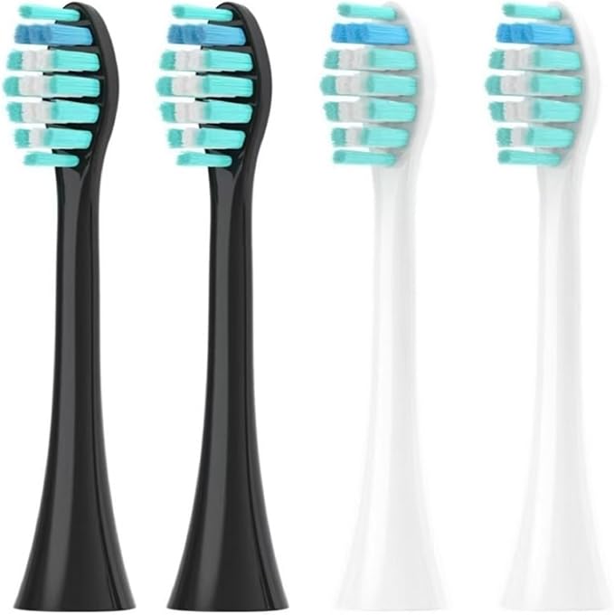 Compatible for Sonicool Electric Toothbrush Head 051B Cleaning Replacement HeadBristle Brush Heads Nozzles4/8/16pcs(8PCS White)