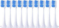 Replacement Brush Heads Compatible with Mijia T500 Replacement Electric Toothbrush Heads Nozzles Clean Protect Soft Bristle(10pcs Blue-D)