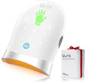 QLIFE Hand Massager with Heat and Compression Hand Massager for Arthritis and Carpal Tunnel Hand Massage with Kneading and Finger Stretching 6 Modes &amp 6 Intensity Levels for Women Men (White)