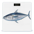 Tuna Thunnus Scale with LCD Easy-to-Read Anti-Slip Weight Digital Bathroom Scale Precision Weighing Scales Sturdy Tempered Glass Body Weight Scales for Daily Use