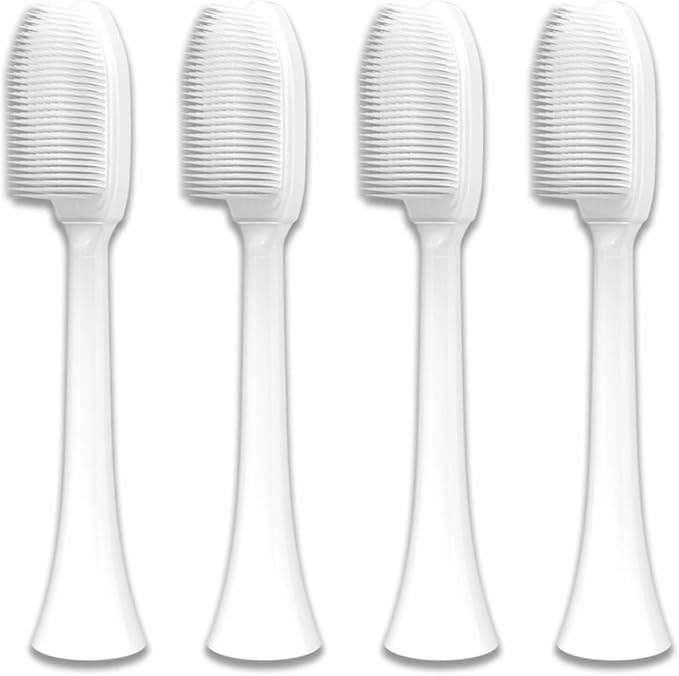 2/4 Pieces Nano Toothbrush Head Soft Silicone Brush Suitable for Phili Care HX3/HX6/HX9 for 6780 3014(4PCS)