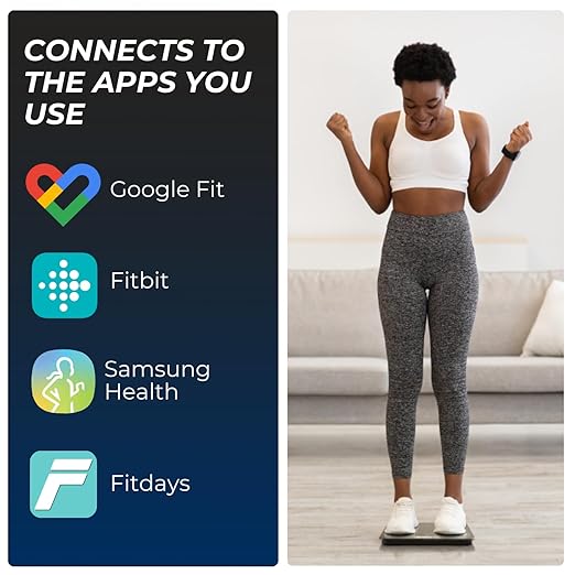 COUNTO Smart Scale- Digital Scale Measuring Body Parameters| Smart Bluetooth Body Fat Measurement Device Body Composition Monitor with Smart App| Bathroom Scales Accurate for Bmi Muscle