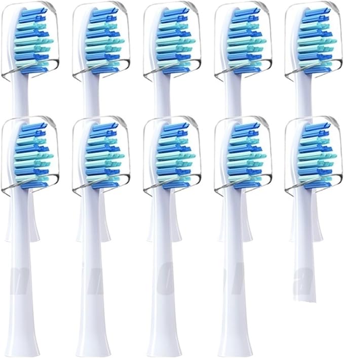 Compatible for FUPAI Electric Toothbrush Head / A6plus A6splus A8 Z5 Universal Vacuum Package Replacement Brush(Gray)