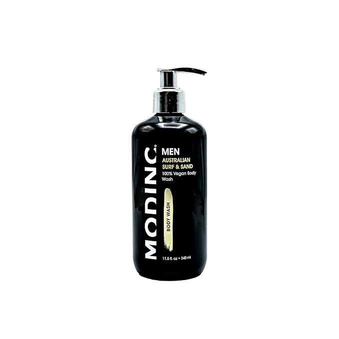 Modinc Luxury Australian Surf &amp Sand Body Wash Hydration Blend Vegan Cruelty Free Pump 11.5 Ounces